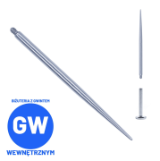 pin męski do gwintu wewnętrznego prosty