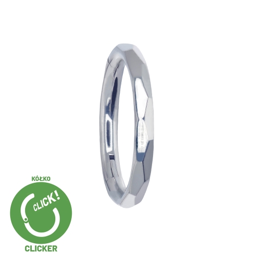 Clicker kółko ścięte tytanowe kolczyk biżuteria conch helix R006.jpg