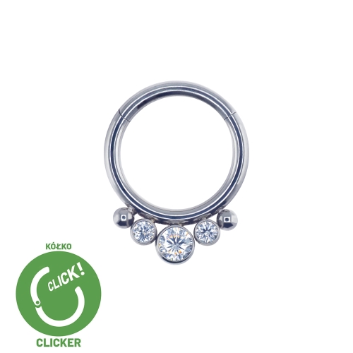 Kółko clicker z okrągłymi kryształami - do septum daith RF035.jpg