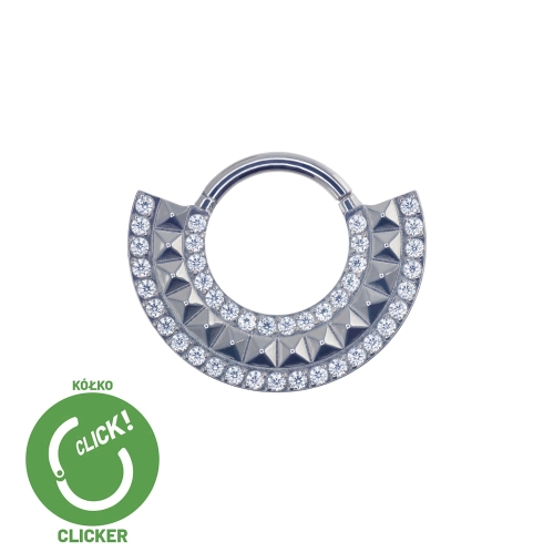 Kryształowe kółko clicker kryształy w dwóch rzędach PREMIUM septum daith RF030.jpg