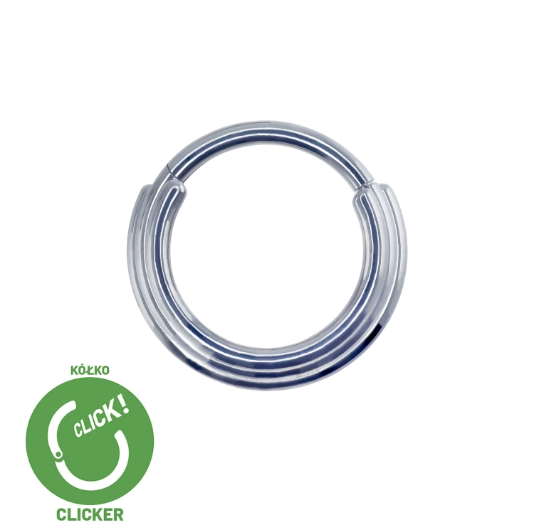Potrójny clicker gruby tytanowy kolczyk  biżuteria ozdobna do septum RF031.jpg