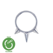 Clicker kółko ze stożkami kolcami ćwiekami - do septum daith RF003.jpg