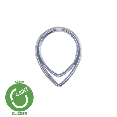 Clicker podwójna łezka tytanowa kolczyk biżuteria ozdobna septum RF029.jpg