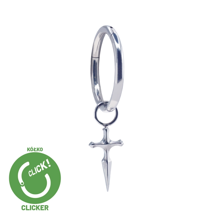Wiszący mini sztylet - tytanowy clicker z zawieszką  R069.jpg