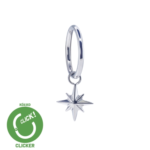 Wisząca gwiazdka - tytanowy clicker z zawieszką R059.jpg