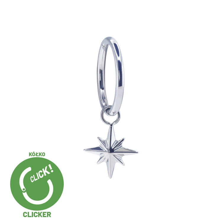 Wisząca gwiazdka - tytanowy clicker z zawieszką R059.jpg