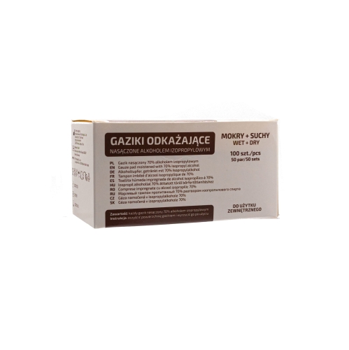 Gazik do przemywania i dezynfekcji gaziki MOKRY i SUCHY