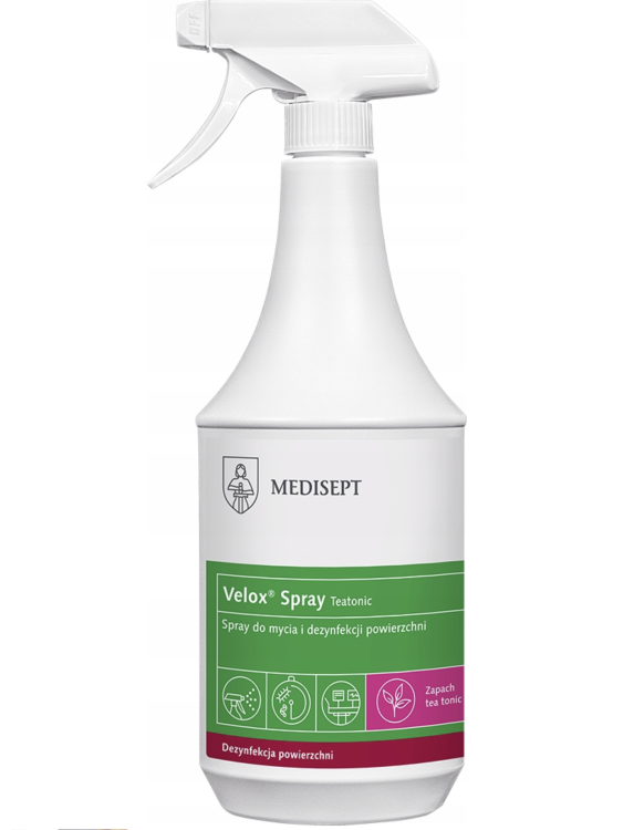 Płyn do dezynfekcji powierzchni Medisept Velox 1L zapach TEA TONIC